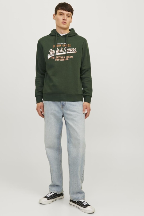 Jack & Jones jjelogo sweat hood 2 col 24/25 noos